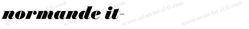 normande it字体转换
